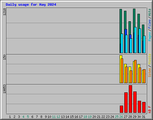 Daily usage for May 2024